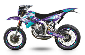 Dekor kit 50cc Derbi Senda TNT Tuning Skynine | Motorradaufkleber | Personalisierung 50cc | armysctv