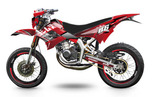 Dekor kit 50cc Derbi Senda TNT Tuning Yoshi | Motorradaufkleber | 50cc Personalisierung | armysctv