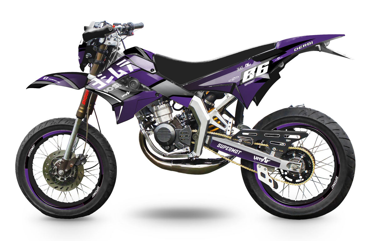 50cc Graphics kit Derbi Senda TNT Tuning Yoshi | motorcycle stickers | 50cc customization | armysctv