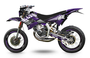 Dekor kit 50cc Derbi Senda TNT Tuning Yoshi | Motorradaufkleber | 50cc Personalisierung | armysctv