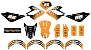 Dekor kit Derbi DRD Racing 50cc Fasthouse | Motorradaufkleber | Personalisierung 50cc | armysctv
