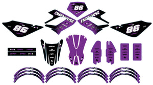 Dekor kit Derbi DRD Racing 50cc Fasthouse | Motorradaufkleber | Personalisierung 50cc | armysctv
