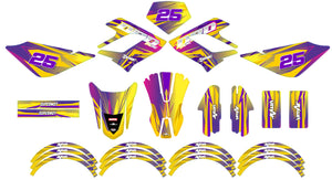 Dekor kit Derbi DRD Racing 50cc Flamer | Motorradaufkleber | Personalisierung 50cc | armysctv