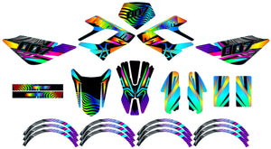 Derbi DRD Racing 50cc Fourtwenty Graphics kit | motorcycle stickers | 50cc customization | armysctv