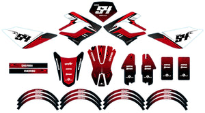 Dekor kit Derbi DRD Racing 50cc Orion | Motorradaufkleber | Personalisierung 50cc | armysctv