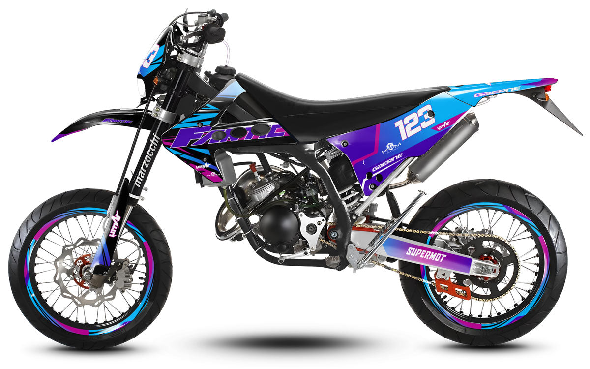 Kit déco 50cc Fantic Caballero 2013-2016 Artisse | autocollants moto | personnalisation 50cc | armysctv
