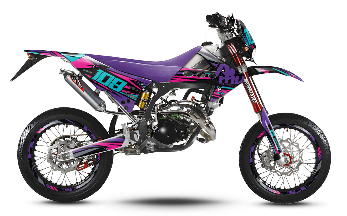 Dekor kit 50cc Fantic Caballero 2013-2016 Electrify | Motorradaufkleber | Personalisierung 50cc | armysctv