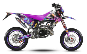 Dekor kit 50cc Fantic Caballero 2013-2016 Vice City | Motorradaufkleber | Personalisierung 50cc | armysctv