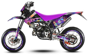 Dekor kit 50cc Fantic Caballero 2013-2016 Vice City | Motorradaufkleber | Personalisierung 50cc | armysctv