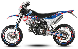 Dekor kit 50cc Fantic Caballero 2013-2016 Armee-Erbe | Motorradaufkleber | 50cc Personalisierung | armysctv