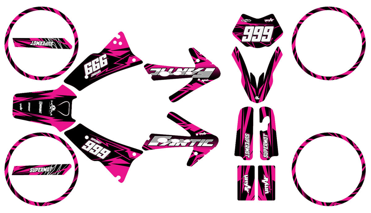 Kit déco 50cc Fantic Caballero 2013-2016 Army Huitième | autocollants moto | personnalisation 50cc | armysctv