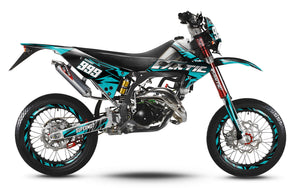 Dekor kit 50cc Fantic Caballero 2013-2016 Armee Acht | Motorradaufkleber | Personalisierung 50cc | armysctv