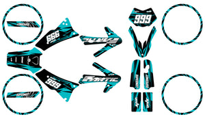 Dekor kit 50cc Fantic Caballero 2013-2016 Armee Acht | Motorradaufkleber | Personalisierung 50cc | armysctv