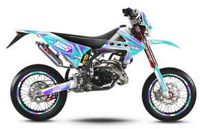 Dekor kit 50cc Fantic Caballero 2013-2016 MX Himmel | Motorradaufkleber | Personalisierung 50cc | armysctv