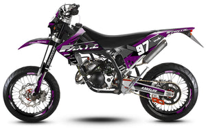 Kit déco 50cc Fantic Caballero 2013-2016 Redfast | autocollants moto | personnalisation 50cc | armysctv