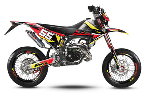50cc Graphics kit Fantic Caballero 2013-2016 Stream | motorcycle stickers | 50cc customization | armysctv