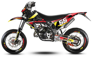 50cc Graphics kit Fantic Caballero 2013-2016 Stream | motorcycle stickers | 50cc customization | armysctv