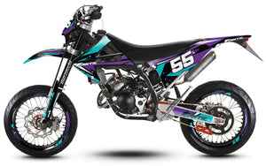 50cc Graphics kit Fantic Caballero 2013-2016 Stream | motorcycle stickers | 50cc customization | armysctv
