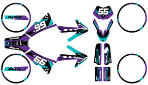 50cc Graphics kit Fantic Caballero 2013-2016 Stream | motorcycle stickers | 50cc customization | armysctv