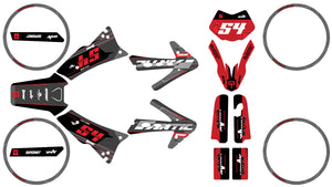 Dekor kit 50cc Fantic Caballero 2013-2016 Zubehör | Motorradaufkleber | 50cc Personalisierung | armysctv