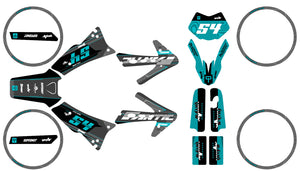 Dekor kit 50cc Fantic Caballero 2013-2016 Zubehör | Motorradaufkleber | 50cc Personalisierung | armysctv