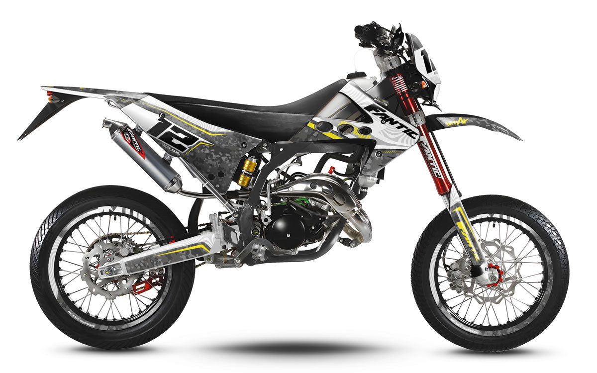 Kit pegatinas 50cc Fantic Caballero 2013-2016 Guerra | pegatinas para moto | personalización 50cc | armysctv