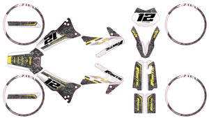 Kit pegatinas 50cc Fantic Caballero 2013-2016 Guerra | pegatinas para moto | personalización 50cc | armysctv