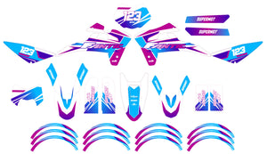 Graphics kit Fantic 50cc 2017-2022 Artisse | motorcycle stickers | 50cc customization | armysctv