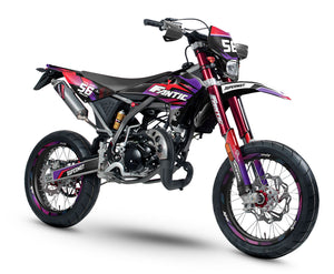 Deko-sett Fantic 50cc 2017-2022 Crazy Racer | motorsykkelklistremerker | tilpasning 50cc | armysctv
