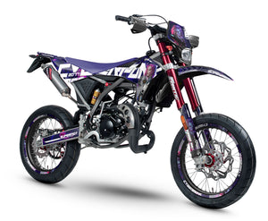 Dekor kit Fantic 50cc 2017-2022 Cyberpunk | Motorradaufkleber | Personalisierung 50cc | armysctv