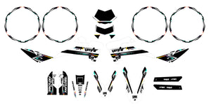 Kit déco Fantic 50cc 2017-2022 Droid | autocollants moto | personnalisation 50cc | armysctv