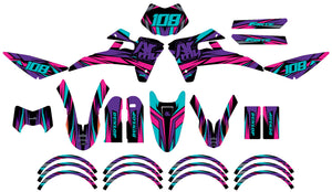 Kit déco Fantic 50cc 2017-2022 Electrify | autocollants moto | personnalisation 50cc | armysctv