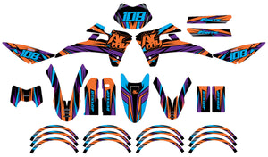 Kit déco Fantic 50cc 2017-2022 Electrify | autocollants moto | personnalisation 50cc | armysctv