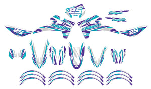 Dekor kit Fantic XE 50cc Enduro 2017-2022 Komplexität | Motorradaufkleber | Personalisierung 50cc | armysctv
