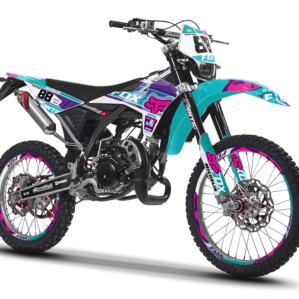 Dekor kit Fantic XE 50cc Enduro 2017-2022 Foxy MX | Motorradaufkleber | Personalisierung 50cc | armysctv