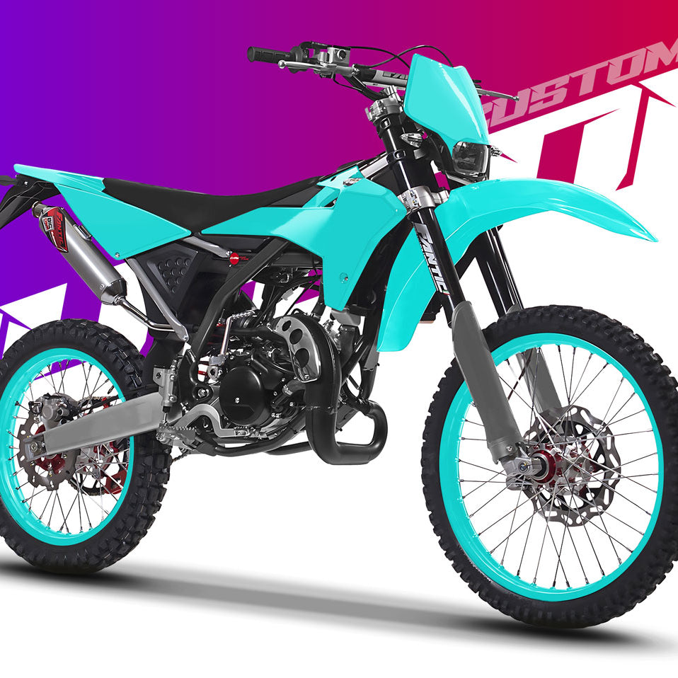 Kit déco 100% perso Fantic 50cc XE Enduro 2017-2022 | autocollants moto | personnalisation 50cc | armysctv