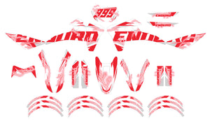 Dekor kit Fantic XE 50cc Enduro 2017-2022 Superleicht | Motorradaufkleber | Personalisierung 50cc | armysctv