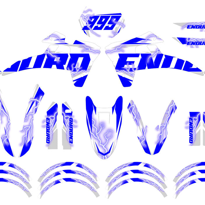 Dekor kit Fantic XE 50cc Enduro 2017-2022 Superleicht | Motorradaufkleber | Personalisierung 50cc | armysctv