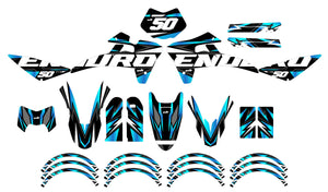 Graphics kit Fantic XE 50cc Enduro 2017-2022 Vision | motorcycle stickers | 50cc customization | armysctv