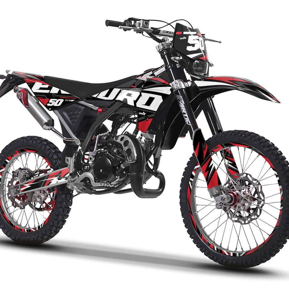Dekor kit Fantic XE 50cc Enduro 2017-2022 Vision | Motorradaufkleber | Personalisierung 50cc | armysctv