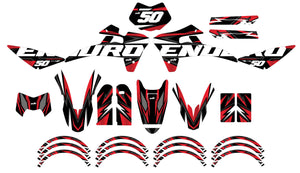 Graphics kit Fantic XE 50cc Enduro 2017-2022 Vision | motorcycle stickers | 50cc customization | armysctv