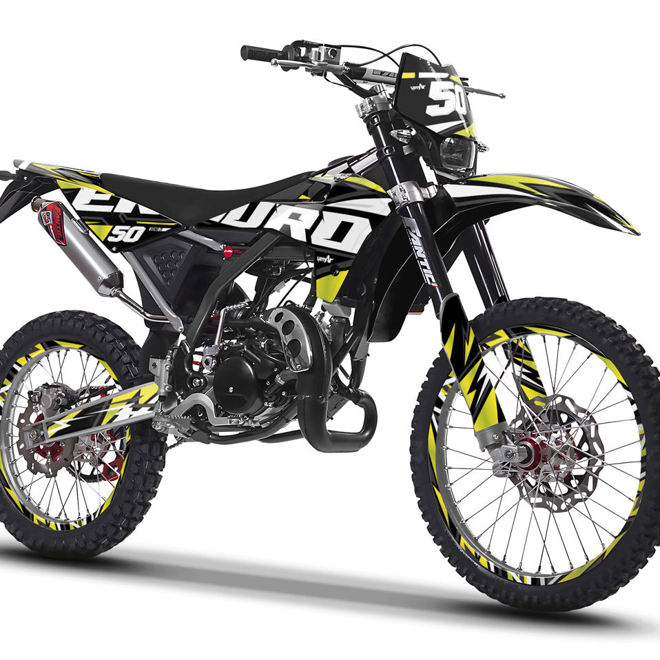 Dekor kit Fantic XE 50cc Enduro 2017-2022 Vision | Motorradaufkleber | Personalisierung 50cc | armysctv