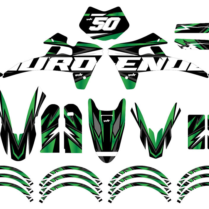 Dekor kit Fantic XE 50cc Enduro 2017-2022 Vision | Motorradaufkleber | Personalisierung 50cc | armysctv