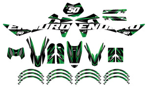 Graphics kit Fantic XE 50cc Enduro 2017-2022 Vision | motorcycle stickers | 50cc customization | armysctv