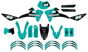 Dekor kit Fantic 50cc 2017-2022 Fasthouse | Motorradaufkleber | Personalisierung 50cc | armysctv