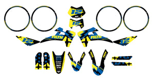 Kit pegatinas Fantic 50cc 2017-2022 Filth | pegatinas para moto | personalización 50cc | armysctv