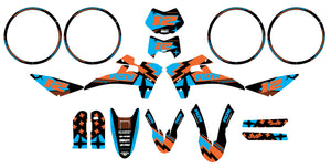 Kit pegatinas Fantic 50cc 2017-2022 Filth | pegatinas para moto | personalización 50cc | armysctv