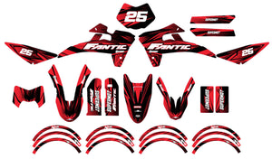 Dekor kit Fantic 50cc 2017-2022 Scrambler | Motorradaufkleber | Personalisierung 50cc | armysctv