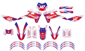 Dekor kit Fantic 50cc 2017-2022 Frankreich | Motorradaufkleber | Personalisierung 50cc | armysctv