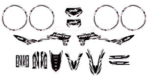 Dekor kit Fantic 50cc 2017-2022 Glitch | Motorradaufkleber | Personalisierung 50cc | armysctv